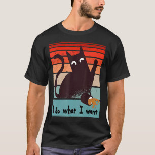 Ich tue, was ich Rebellenkatze gewollt habe, die e T-Shirt