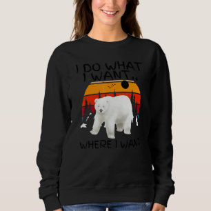 Ich tue, was ich Summer Bears Vibes Cool Polar Gew Sweatshirt