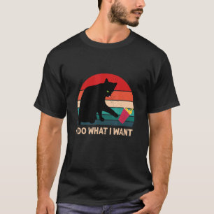 Ich tue, was ich Vintage Black Cat Red Cup Funny C T-Shirt
