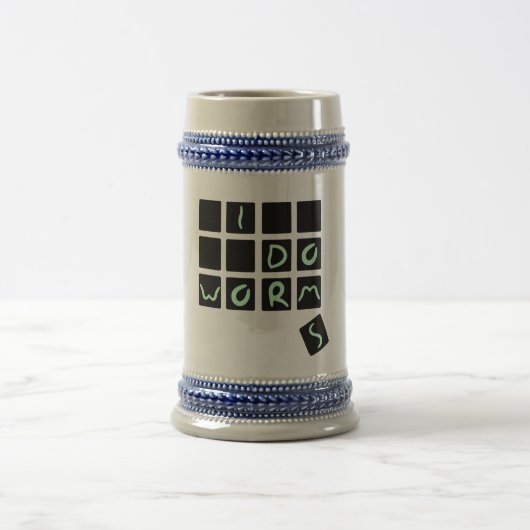 ich tue Würmer Bierglas (Mittel)