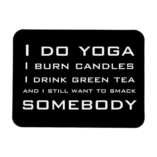 Ich tue Yoga Magnet (Horizontal)