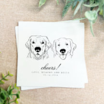 Ich tue zu doodle Wedding Napkins