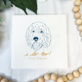 Ich tue zu doodle Wedding Napkins Serviette