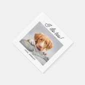 Ich tue zu einfach Foto Niedlich Spaß Hunde Hausti Serviette (Ecke)