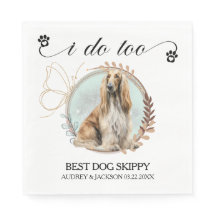 Ich tue zu Foto-Hochzeit mit afghanischem Hund