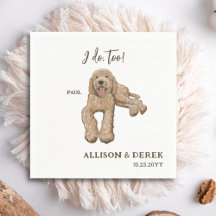 Ich tue zu Hunde Portraits Goldendoodle Hochzeit