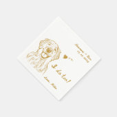 Ich tue zu Minimalistischen lustigen Hund einfache Serviette (Ecke)