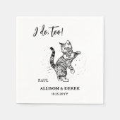 Ich tue zu Niedliche Ehrenwürdigung Serviette (Vorderseite)