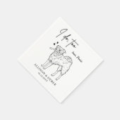 Ich tue zu Niedliche Haustiernahrung Border Collie Serviette (Ecke)