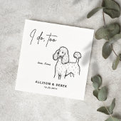 Ich tue zu Personalisierte Hunde Poodle Haustier H Serviette