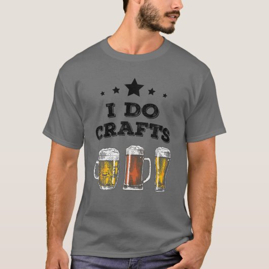 ICH TUN CRAFTS - Bierbrauen-Hops Funny-Geschenk T-Shirt (Vorderseite)