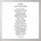 "ICH TUN" KUNDENBAR POSTER (Vorne)