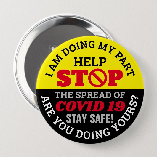 ICH TUN MEIN TEIL - COVID 19 BUTTON (Vorne & Hinten)