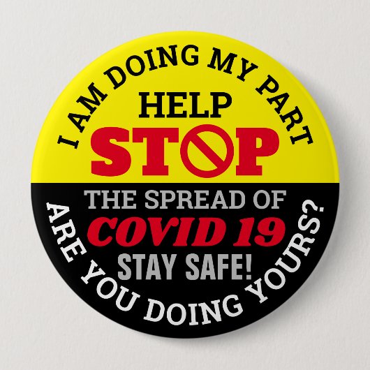 ICH TUN MEIN TEIL - COVID 19 BUTTON (Vorderseite)