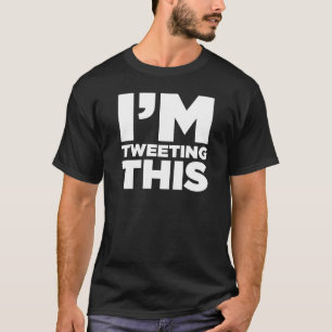 Ich tweete dieses Twitter-Shirt (weiß) T-Shirt