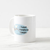 Ich tweete kaffeetasse (Vorderseite Links)