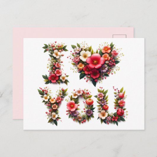 Ich ♥️ U-Karten Postkarte (Vorne/Hinten)