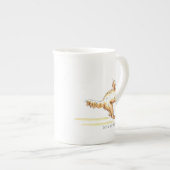 "Ich u. mein Ball" Cockapoo China-Tee-Schale Porzellantasse (Vorderseite Rechts)