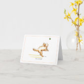 "Ich u. mein Ball" Cockapoo Gruß-Karte Karte (Gelbe Blume)