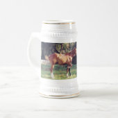 ICH u. MEIN Schatten-Stein Bierglas (Vorderseite Links)