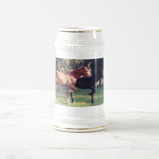 ICH u. MEIN Schatten-Stein Bierglas (Mittel)