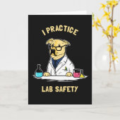 Ich übe Labrador-Sicherheit Karte (Gelbe Blume)