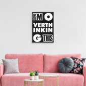 Ich überdenke das leinwanddruck (Insitu (Wohnzimmer))