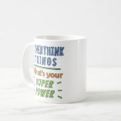 Ich überdenke Dinge Kaffeetasse (Vorderseite Links)