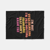 Ich überdenke nicht, dass ich vorlösende Probleme Fleecedecke (Vorderseite (Horizontal))