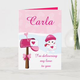 Ich übergebe Ihnen meine Liebe Valentine Feiertagskarte