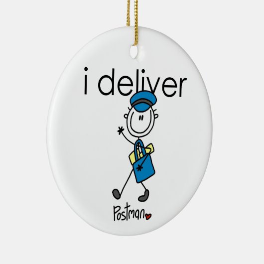 Ich übergebe Mail-Träger Keramik Ornament (Rechts)