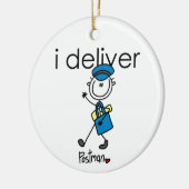 Ich übergebe Mail-Träger Keramik Ornament (Links)