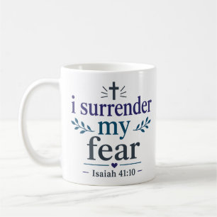 Ich übergebe meine Angst Inspirierender Bibelvers Kaffeetasse