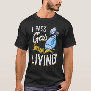 Ich überlasse Gas für einen lebendigen, lustigen A T-Shirt