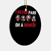 Ich überlasse nie einen Bower Funny Spaß Euchre Ca Keramik Ornament (Rechts)