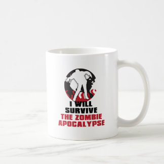 Ich überlebe die Zombie-Apokalypse Kaffeetasse