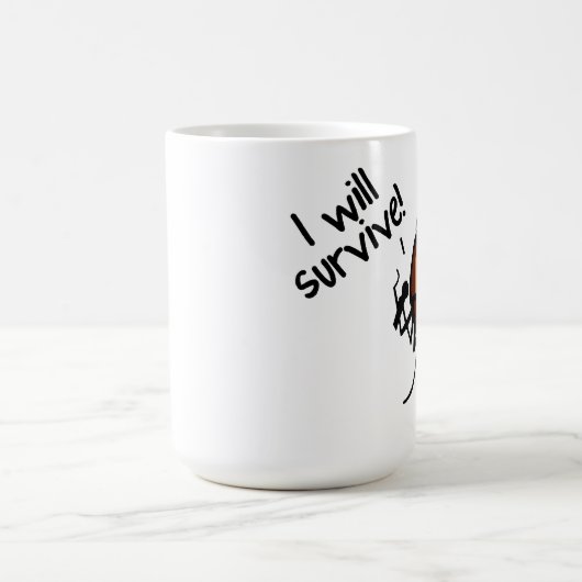 Ich überlebe Gesang-Hinterwelle - Tasse (Mittel)