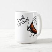 Ich überlebe Gesang-Hinterwelle - Tasse (VorderseiteRechts)