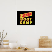 ICH ÜBERLEBT BOOT CAMP POSTER (Küche)