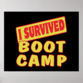 ICH ÜBERLEBT BOOT CAMP POSTER (Vorne)