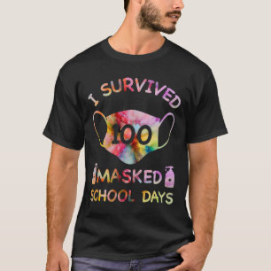 Ich überlebte 100 maskierte Schultage für Kinderle T-Shirt