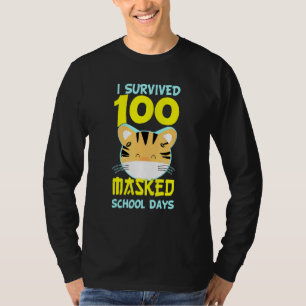 Ich überlebte 100 maskierte Schultage Student oder T-Shirt