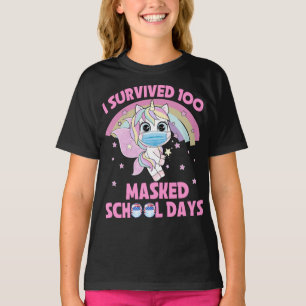 Ich überlebte 100 maskierte Schultage T-Shirt