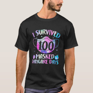 Ich überlebte 100 maskierte Tage der Pflege glückl T-Shirt
