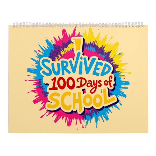 Ich überlebte 100 Schultage Kalender (Titelbild)