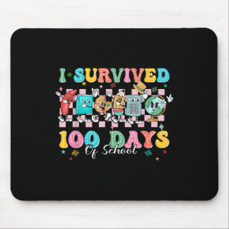 Ich überlebte 100 Tage der Schule glücklich 100. T Mousepad