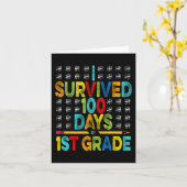 Ich überlebte 100 Tage des 1. Karte (Gelbe Blume)