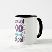 Ich überlebte 100 Tage Schuldesign Tasse (VorderseiteRechts)