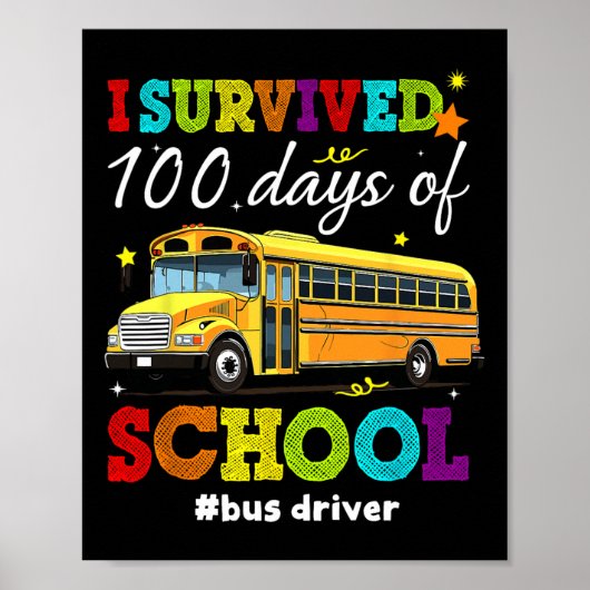Ich überlebte 100 Tage Schuljunge Mädchen Kinderbu Poster (Vorne)
