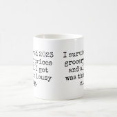 Ich überlebte 2023 Lebensmittelgeschäft Lousy Tass Kaffeetasse (Mittel)